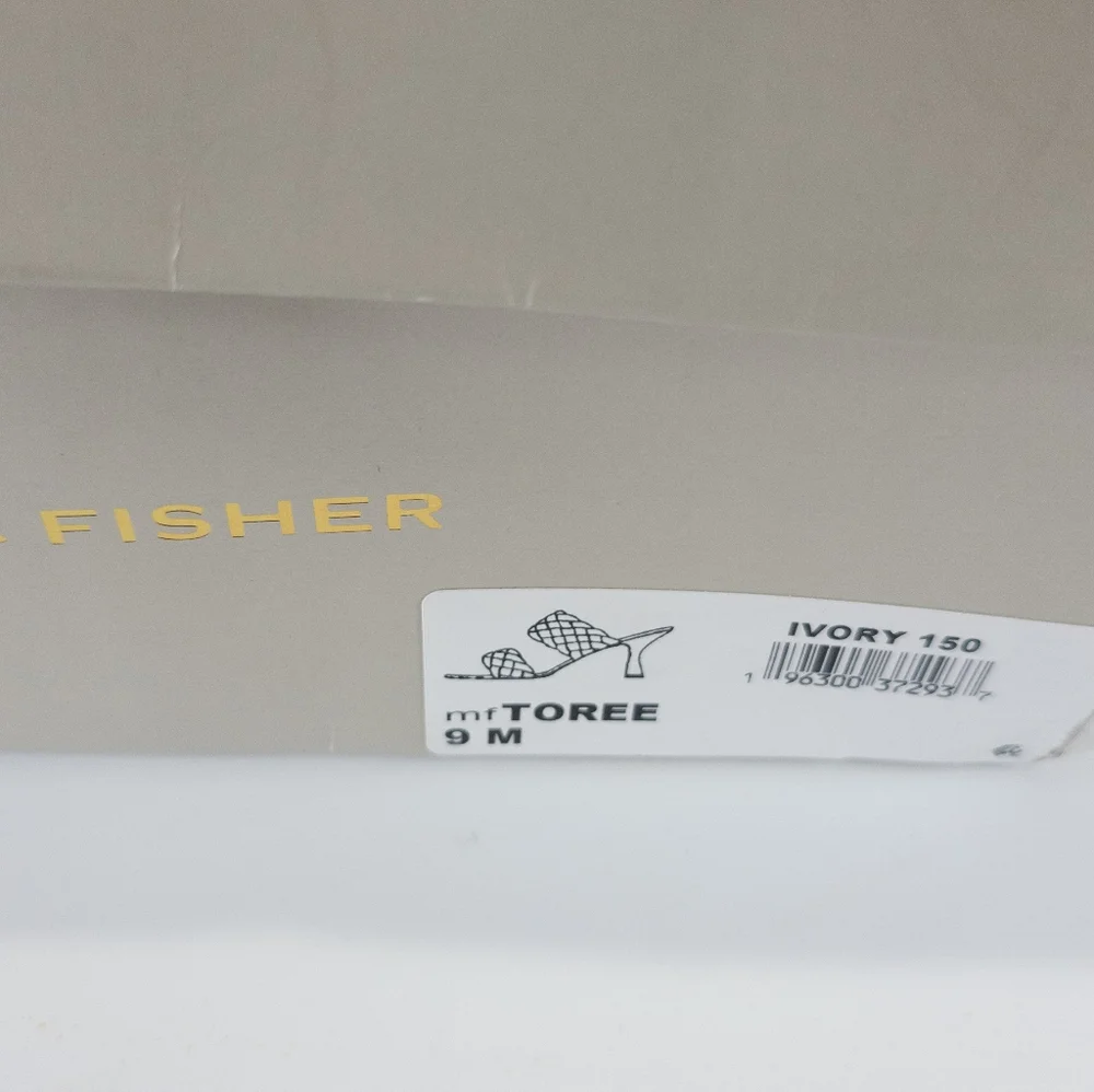 Marc Fisher Toree Heel Sandals Cream -9 - Picture 9 of 9